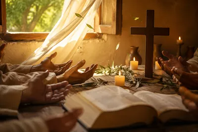Pentecost Prayer with Flames and Wind