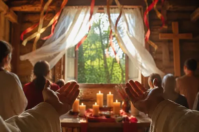 Pentecost Wind and Candlelit Chapel Prayer