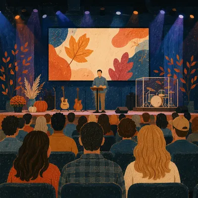 Fall Church Kickoff Rally in Auditorium