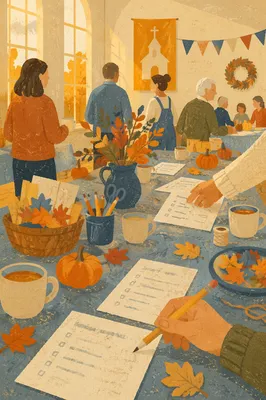 Fall Church Rally Day Signup Table