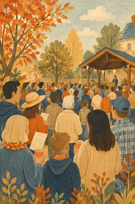 Church Fall Kickoff Rally in Courtyard