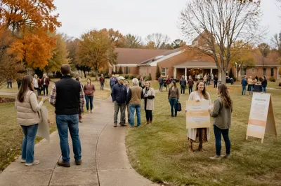 Fall Rally Day Church Lawn Gathering