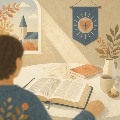 Reformation Day Bible in Morning Light