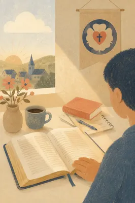 Reformation Day Bible in Morning Light