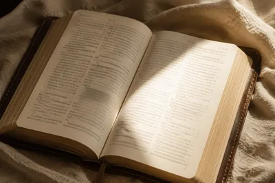 Open Bible with Morning Light for Reformation Day