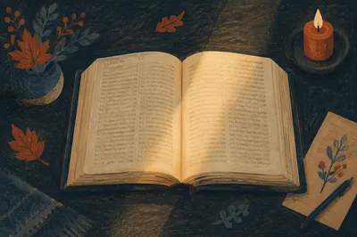 Open Bible with Reformation Day Light