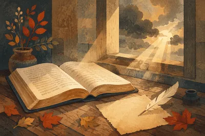 Reformation Day Bible in Morning Light