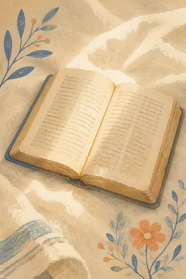 Open Bible in Morning Light Reflection