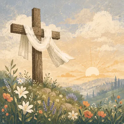 Easter Resurrection Cross on Spring Hill