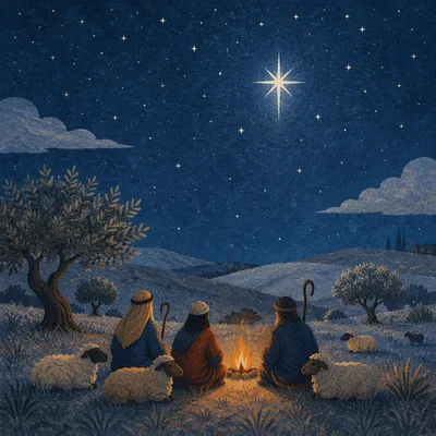 Shepherds Under the Christmas Star
