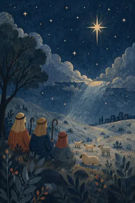 Shepherds Field Under the Bethlehem Star