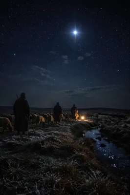 Shepherds Beneath the Bethlehem Star