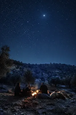 Shepherds Beneath the Christmas Star