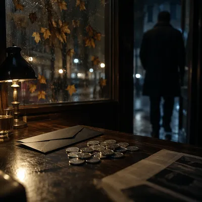 Spy Wednesday Silver Coins in Darkness