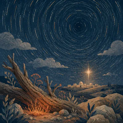 Star of Bethlehem Desert Night Sky