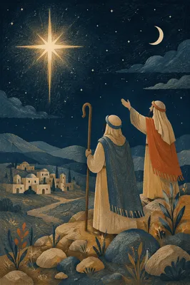 Shepherds Beneath the Bethlehem Star