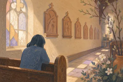 Stations of the Cross Prayer Aisle