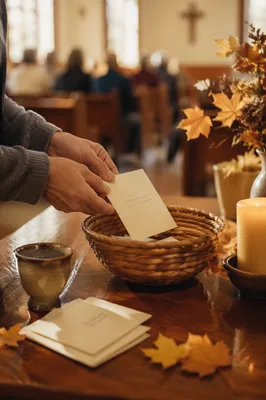 Autumn Stewardship Pledge Card Offering Scene