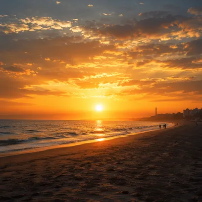 Golden Hour Summer Beach Horizon