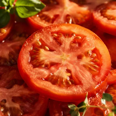 Fresh Summer Tomatoes in Golden Sunshine