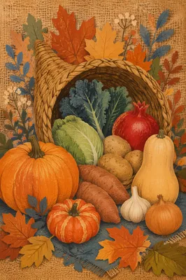 Thanksgiving Cornucopia Harvest Altar
