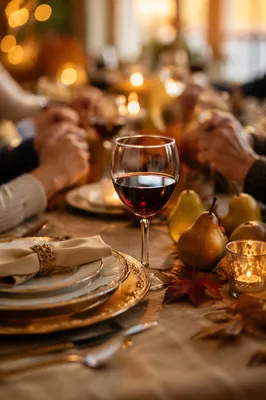 Thanksgiving Family Prayer Dinner Table