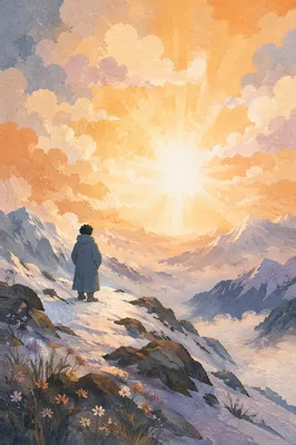 Mountain Top Glory at Spring Dawn