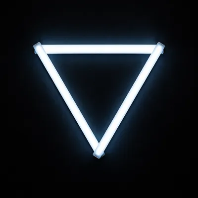 Minimal Trinity Sunday Triangle Light Symbol
