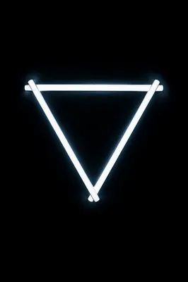 Minimal Trinity Sunday Triangle Light Symbol