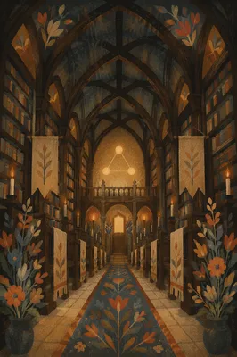 Trinity Sunday Symbol in Historic Library