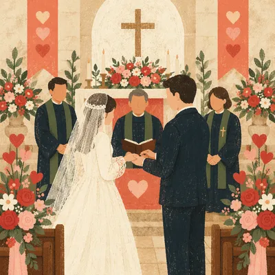 Valentine Church Marriage Blessing Ceremony