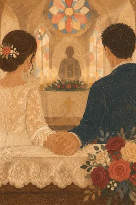 Valentines Day Marriage Blessing in Church