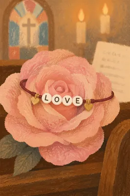 Valentine Rose and Love Bracelet Blessing