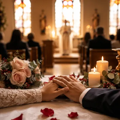 Valentine Chapel Marriage Blessing Hands