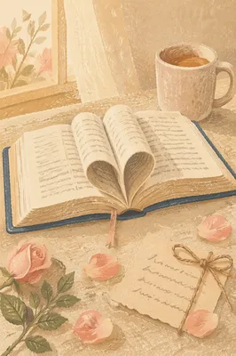 Heart Shaped Bible Verse Valentine Scene