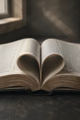 Heart Shaped Bible Pages for Valentines