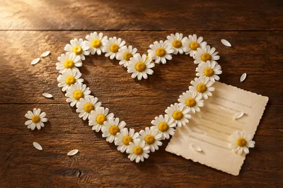 Daisy Heart Bible Verse Valentine Flat Lay