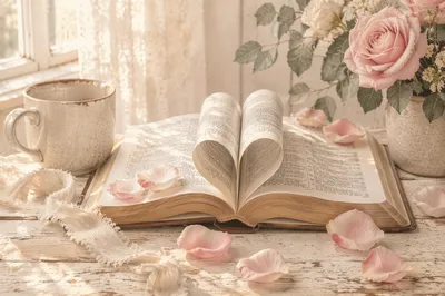 Heart Shaped Bible Verse Valentine Still Life