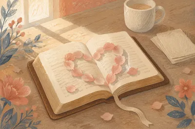 Heart Shaped Bible Verse Valentine Still Life