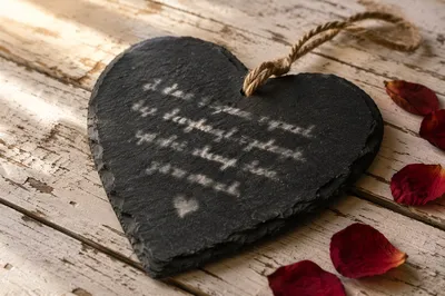 Heart Shaped Bible Verse Valentine Decor
