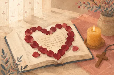 Valentine Heart Bible Verse Still Life