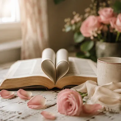 Heart Shaped Bible Verse Valentine Still Life