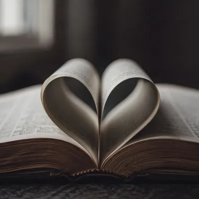 Heart Shaped Bible Pages for Valentines