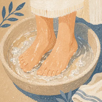 Holy Thursday Foot Washing Close-Up