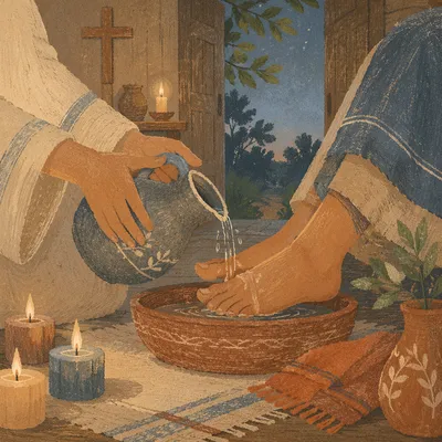 Holy Thursday Foot Washing in Chapel