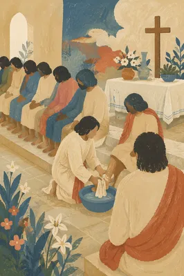 Holy Thursday Foot Washing in Modest Church