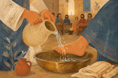 Holy Thursday Foot Washing in Warm Chapel