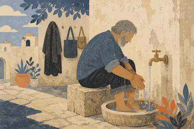 Humble Foot Washing on Holy Thursday
