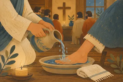 Holy Thursday Foot Washing in Chapel