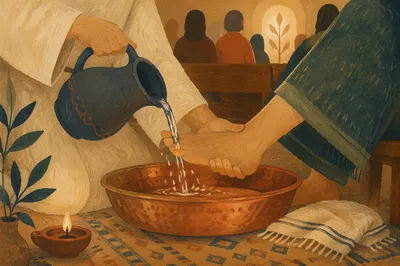 Holy Thursday Foot Washing in Chapel